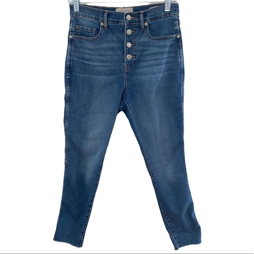 Everlane The Vintage Skinny Jean with Button Fly and Raw Hem Finish - Picture 2 of 7